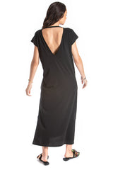 Maxi V-Back Dress - Organic Cotton