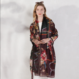 Anyyou 100% Mulberry Silk Brown Scarf Women Luxury Long Shawl – Beach Wear, Swimwear Cover Up, Pashmina Face Shield Foulard Fashion Accessory