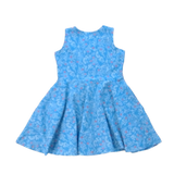 Pre-owned Blue | White and Red Flowers Dress size: 2T Blue | White and Red Flowers