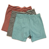 Pre-owned Pink Stripe | Aqua | Aqua Stripe Shorts size: 6-14 Years Pink Stripe | Aqua | Aqua Stripe