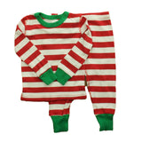 Pre-owned Red | White 2-piece Pajamas size: 6-14 Years Red | White