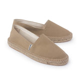 Mila Sustainable, Eco Friendly, Vegan Canvas Espadrille Flats - Sand
