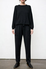 Mimi Hand-Loomed Knit Set - Black