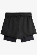 M.Rodini Sport Kids Combined Shorts - Black