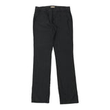 Iceberg Striped Trousers - 32W UK 10 Black Viscose Blend