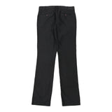 Iceberg Striped Trousers - 32W UK 10 Black Viscose Blend