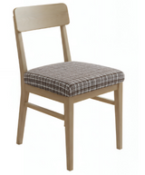 Anyseat Dark Brown Wavey and Straight Line Print Chair Cover – Stretch Washable Removable Seat Cover for Dining & Kitchen