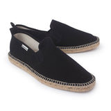 Montpellier Eco Friendly Vegan Slip on Espadrilles - Black
