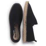 Montpellier Eco Friendly Vegan Slip on Espadrilles - Black