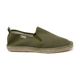 Montpellier Eco Friendly Vegan Slip on Espadrilles - Olive Green