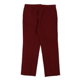 Stella Mccartney Trousers - 37W UK 18 Red Wool Blend