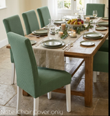 Anyseat Green Waterproof Chair Cover – Corn Kernel Pattern Stretch Slipcover for Dining Room