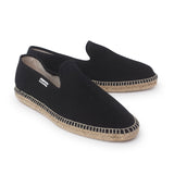 Napoli Eco Friendly Vegan Slip on Espadrilles - Black