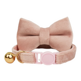 Anypet Large Baby Pink Bow Cat Collar with Safety Buckle, Bell & Durable Adjustable Strap – Stylish Comfortable Pet Accessory for Cats