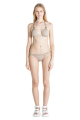 Nina Halter Bikini Top with Pads - Camel