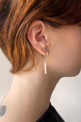 Nora Pearl Huggies Silver