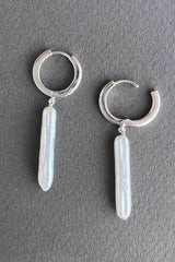 Nora Pearl Huggies Silver