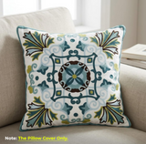 Anypillow Bohemian Embroidered Pillowcase Decorative Cushion Cover