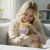 Anypet Large Purple Pink Cat Collar with Safety Buckle, Bell & Durable Adjustable Strap – Stylish Comfortable Pet Accessory for Cats