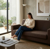 Anyseat 3-Seater Sofa Cover – Plain Coffee Style Slipcover for Living Room Chair Protection