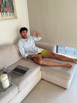 Olive Green Cotton Boxer Shorts