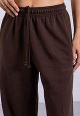 Organic Cotton Sweatsuit Set, Hot Fudge