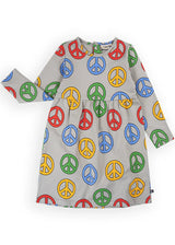 Girl long sleeve dress - Peace