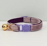 Anypet Small Purple Pink Cat Collar with Safety Buckle, Bell & Durable Adjustable Strap – Stylish Comfortable Pet Accessory for Cats