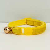 Anypet Large Yellow Cat Collar with Safety Buckle, Bell & Durable Adjustable Strap – Stylish Comfortable Pet Collar for Cats