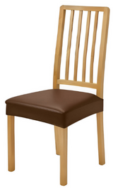 Anyseat Coffee PU Leather Chair Cover – Slipcover for Dining, Kitchen, Hotel, Banquet & Living Room Chairs