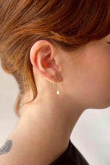 Paloma Pearl Threaders Silver