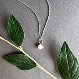 Paloma Pearl Necklace Silver