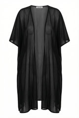 Black Mesh Kaftan