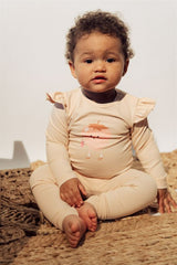 Pink baby girl's body with Strawberry