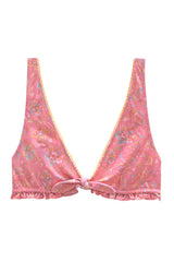 Bikini Top Ohau - Pink Mallow Romance