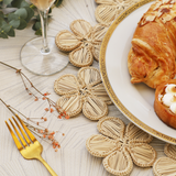 Blossom Place Mat - Handmade Iraca Palm Placemat