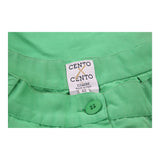 Iceberg Embroidered Shorts - 26W UK 8 Green Cotton