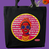 Positive Affirmation Tote - Black Canvas