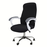 Anyseat Black Office Chair Cover – Waterproof Stretchable Spandex Jacquard Slipcover, Anti‑Dirt Protection