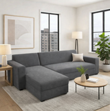Anyseat 4-Seater Sofa Cover – Plain Gray Style Slipcover for Living Room Chair Protection