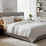 Anycozy Duvet Cover – White Premium Mulberry Silk Comforter Blanket