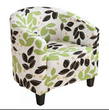Anyseat White Leaf Chair Cover – Plain Dustproof Tub Slipcover for Home Décor