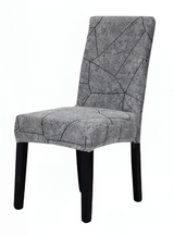 Anyseat Grey Stone Break Design Chair Cover – Elastic Slipcover with Anti‑Dirt Protection for Dining Room, Kitchen, Wedding, Hotel, Banquet & Restaurant