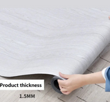 ANYHOUZ Vinyl Floor Tile 40×300cm – Light Gray Wood Grain Waterproof Self‑Adhesive Flooring