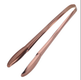 Anygleam Rose Gold Stainless Steel Tong – 1pc Clip Tableware for Salad, BBQ & Grill Party Accessory