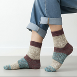 Anyfootwear 5 Pairs Size 5-11 Fashion Socks High Quality Colorful Cotton for Men