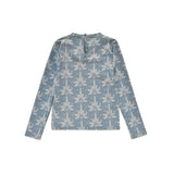 Recycled swim set Agik - Blue Peacock Mandala