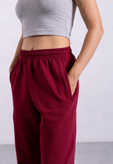 Organic Cotton Sweatpants, Ruby Wine
