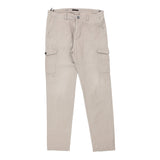 Sisley Cargo Trousers - 34W UK 14 Beige Cotton