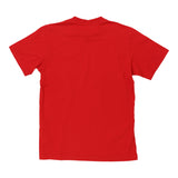 Age 12 Adidas Spellout T-Shirt - Small Red Cotton